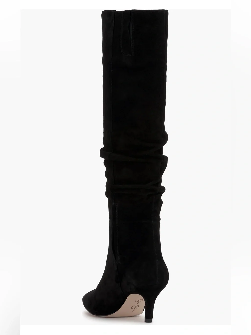 NWOB Jessica Simpson Naevy Women's Black Suede Knee-High Slouch Boot Sizes 5 & 6